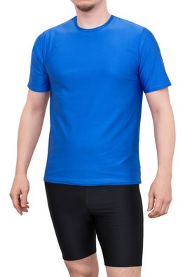 Herren T-Shirt Comfort Fit kurze Ärmel elastisch hauteng stretch shiny glänzend