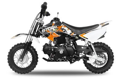 90cc Dirtbike Storm 10/10 Automatik mit E-Start Crossbike V2 | Cross Pocket Bike Dirt