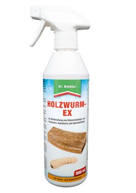 Dr. Stähler Holzwurm-Ex 500 ml | Holzwurm Hausbock Splintholzkäfer