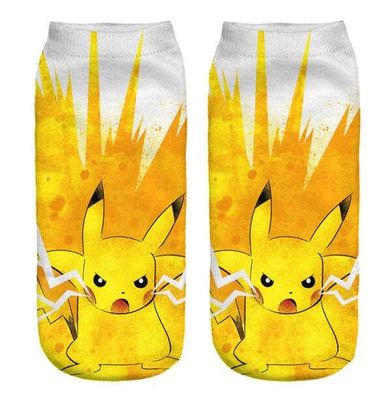 Pokemon Pikachu Socken Cosplay Unisex-Socken Outdoor-Socken
