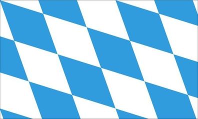 flaggenmeer® Flagge Bayern große Rauten 80 g/ m² ca. 30 x 45 cm