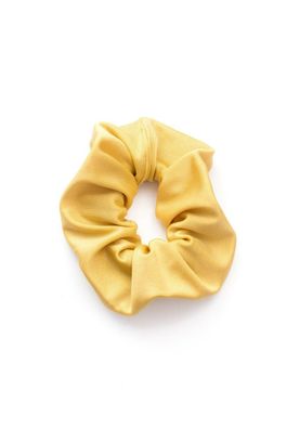 Haargummi Gold glänzend elastisch breit Scrunchie Zopfband Haarbinder Armband