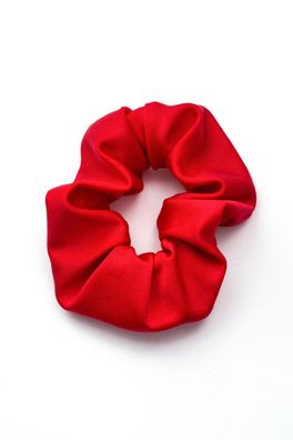 Haargummi Rot glänzend elastisch breit Scrunchie Zopfband Haarbinder Armband