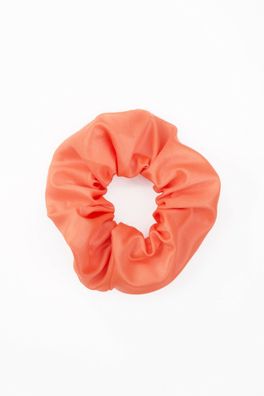 Haargummi Orange wetlook elastisch breit Scrunchie Zopfband Haarband Armband