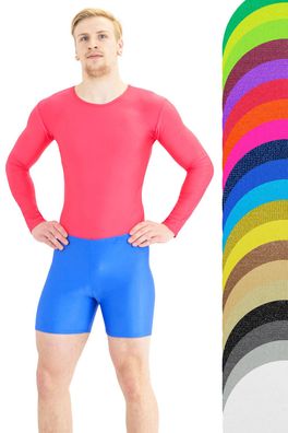 Herren Hotpant Kurzradler Sporthose shorts kurze Hose stretch shiny S bis XXL