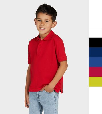 SG dünnes Kinder Polo Shirt Hemd Baumwolle 11 Farben 104-152 SG50K NEU