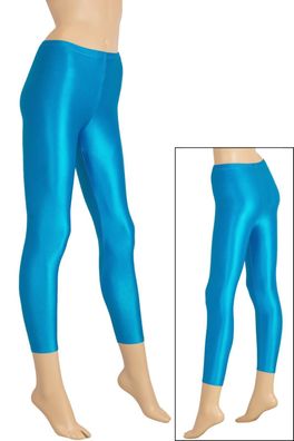 Damen Wetlook Leggings stretch shiny starker Glanz super elastisch hauteng S-XL