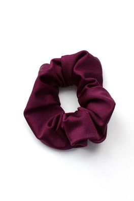 Haargummi Bordeaux glänzend elastisch breit Scrunchie Zopfband shiny Armband