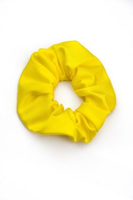 Haargummi Gelb glänzend elastisch breit Scrunchie Zopfband Haarband Armband