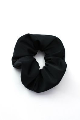 Haargummi Schwarz matt elastisch breit Scrunchie Zopfband Haarband Armband