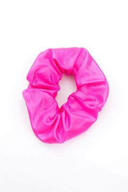 Haargummi Pink wetlook elastisch breit Scrunchie Zopfband Haarband Armband