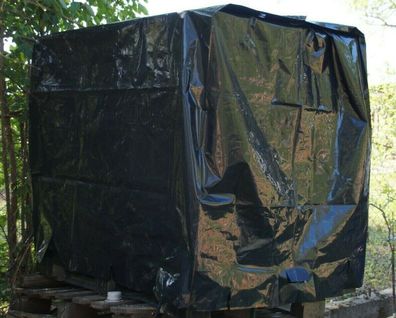 IBC Container Abdeckhaube Schutzhülle Hülle Schutz Regenschutz Abdeckplane Tank