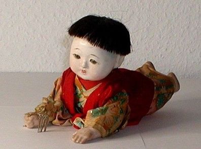 1 antike orientalische handgefertigte Puppe OSUAN HAI HAI NI 10253