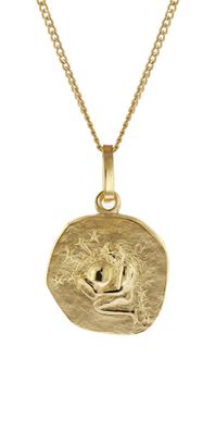 trendor Schmuck Kinder-Halskette mit Sternzeichen Wassermann 333/8K Gold 15022-02