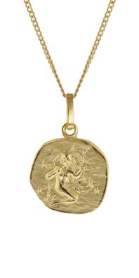 trendor Schmuck Kinder-Halskette mit Sternzeichen Jungfrau 333/8K Gold 15022-09