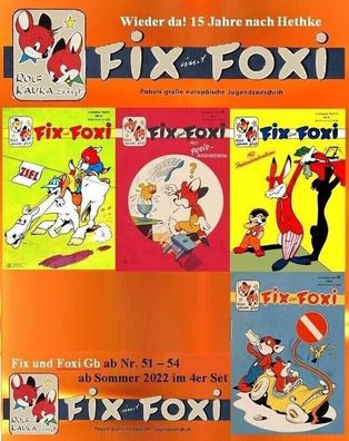 ECR * FIX & FOXI Nachdruck 51-54 * 4er Pack neu