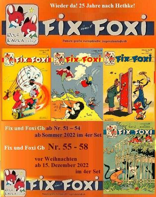 ECR * FIX & FOXI Nachdruck 55-58 * 4er Pack neu