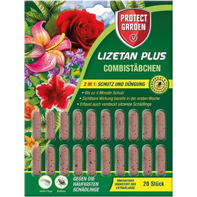 Lizetan® Plus Combistäbchen 2 in 1 Schutz und Düngung 20 St.