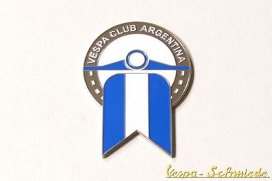 Metall-Plakette "Vespa Club Argentina" - Klub Argentinien Emblem Emaille