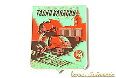 VESPA Metall-Plakette "Tacho Karacho 2018" - Limitiert auf 100 Stück weltweit!