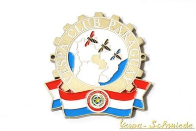 Metall-Plakette "Vespa Club Paraguay" - Limitiert auf 100 Stück weltweit! Badge