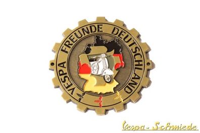 Metall-Plakette "Vespa Freunde Deutschland" - Germany VCD Emblem Email Club Klub