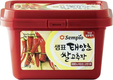 SEMPIO Gochujang Scharfe Rote Pfefferpaste Paprikapaste Würze Asiatisch 500 g