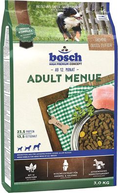 Bosch HPC Adult Menue Kroketten Mix Trockenfutter Adult Hunde Alle Rassen 3 kg