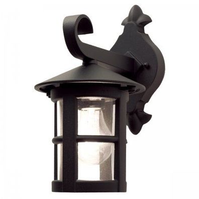 Elstead Lighting Hereford Outdoor 1-Light Wandleuchte Schwarz E27 IP43