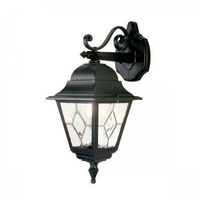 Elstead Lighting Norfolk Outdoor 1-Light DOWN Wandleuchte Schwarz IP43