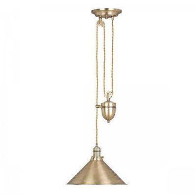 Elstead Lighting Provence 1-Light Rise and Fall Pendelleuchte altmessing