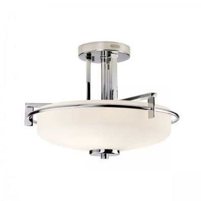 Elstead Lighting Taylor 3-Light Deckenleuchte 3-flammig Chrom poliert IP44 G9