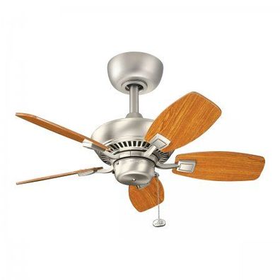 Elstead Lighting Canfield Deckenventilator Nickel Holz