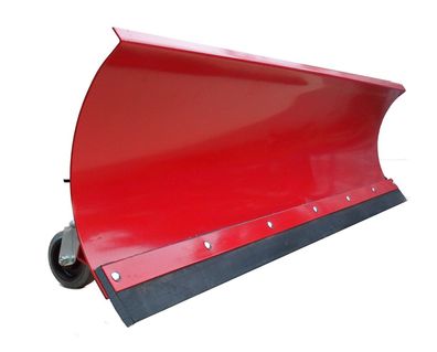 Räumschild Universal Schneeschild für Einachser / Rasentraktor Rot 200 x 40 cm
