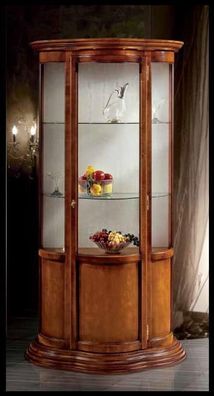 Glasschränke Luxus Sideboard Schränke Braun Vitrine Klassisch Italienische Möbel