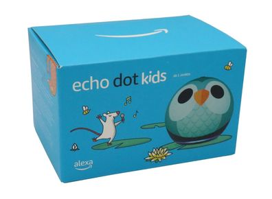 Amazon Echo Dot (5. Generation, 2022) Kids Eulen-Design