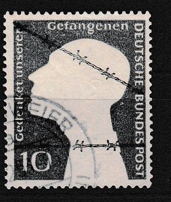 04) Bund 1953 deutsche Kriegsgefangene MiNr.165 Rundstempel