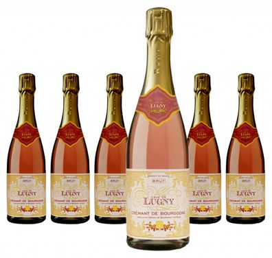 6 x Cave de Lugny Crémant de Bourgogne Brut Rosé