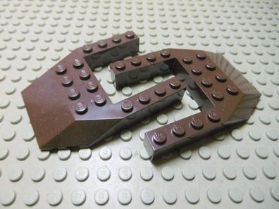 Lego 2 Flügelplatten Keile 6x8 dunkelbraun Nummer 32084
