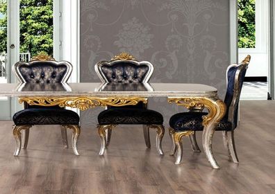 Esszimmerstuhl 1x Stuhl Holz Luxus Esszimmer Ess Stil Barock rokoko Stühle Neu
