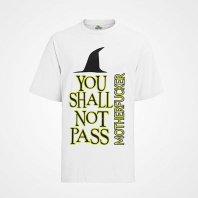 You Shall Not Pass Graph T-Shirt für Herr der Ringe Fans Bio Baumwolle