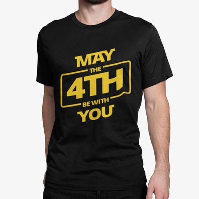MAY THE 4TH BE WITH YOU Bio Baumwolle T-Shirt für Star Wars Fans