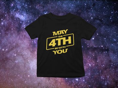 MAY THE 4TH BE WITH YOU Kinder Bio Unisex T-Shirt für Star Wars Fans