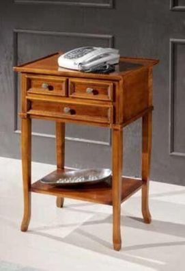 Klassische Telefon Konsole Braun Beistelltisch Tische Kaffeetisch Tisch Möbel