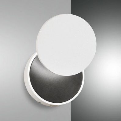 FABAS LUCE No. 3452-21-102 LED Wandleuchte Ara weiß schwarz mit Tastdimmer