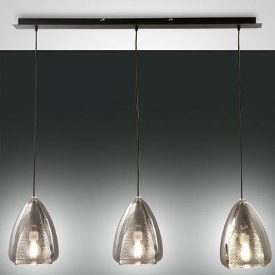 Fabas Luce 3673-48-126 Pendelleuchte Britton 3-flammig grau