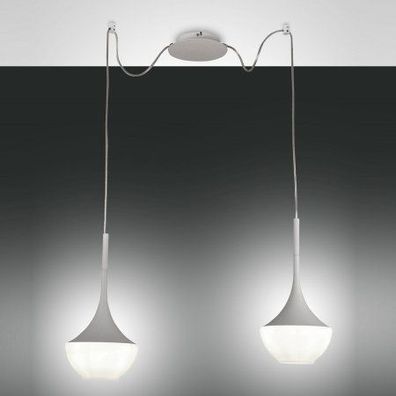 FABAS LUCE No. 3623-42-102 Pendelleuchte Apollo Weiss 2-flammig E27