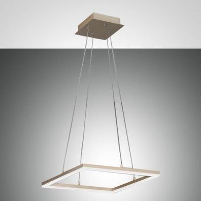 FABAS LUCE No. 3394-40-225 LED Pendeleuchte Bard gold edelmatt 42x42 dimmbar