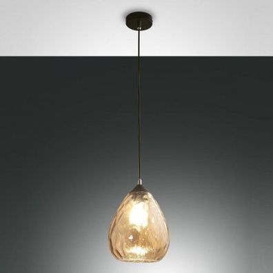 FABAS LUCE No. 3518-40-125 Pendelleuchte Gisella E27 1-flammig amber