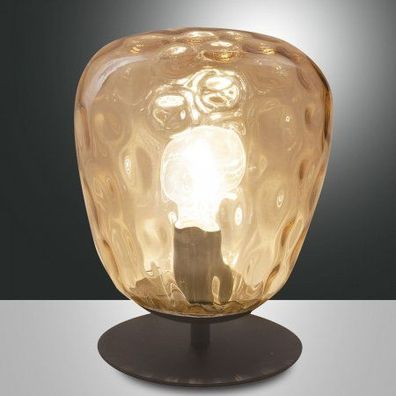 FABAS LUCE No. 3518-30-125 Tischleuchte Gisella E27 1-flammig amber